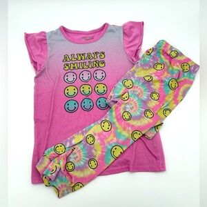 Girls Smiley Face Pajamas